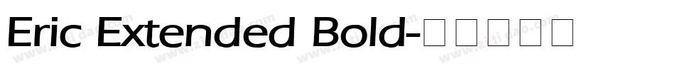 Eric Extended Bold字体转换